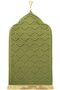 Prayer Rug Muslim Padded Muslim Prayer Rug Thick Fabric (Green)