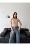 Women's 3-Piece Crew Neck Bitter Coffee Black Beige Finger-Looped Long Sleeve Basic Body Cotton Lycra Slim - 6