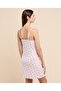 Printed Strappy Nightdress with Scoop Neck - 5