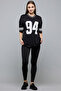 Women Black Textured Knitted Slip On Shoes - 2