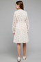 Embroidered Fit & Flare Dress with Long Sleeves - 5