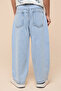 Washed Relaxed Fit Jeans with Button Closure - 5
