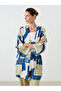 Nevavm Shawl Collar Patterned Oversize Women's Kimono with a Difference