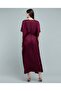 Belted Midi Dress with V-Neck and Kaftan Sleeves - 5