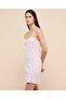 Printed Strappy Nightdress with Scoop Neck - 4