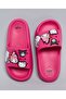Girls Fuchsia Hello Kitty Charm Detail Slides - 5