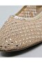 Girls Gold Embellished Low Heel Mary Jane Shoes - 6