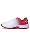 Cricket Shoes for Men White/Red, Rubber Outsole, Size 7UK