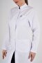 Long Length Hakim Collar Women's Long Sleeve Alpaca Vizit Doctor's Coat - 5