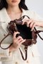Olivra Brown Buckle Detailed Mini Women's Shoulder, Arm and Hand Bag - 8