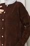 Women's Buttoned Glittery Knitted Tunic Trouser Set - 4