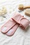 2-Piece Towel Hair Band Set 100% Cotton Adjustable Velcro Makeup and Spa Headband - Pink Color - 2