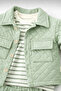 Green Baby Boy Quilted Jacket Set, Pocketed Pants, Striped Sweatshirt, Premium 4 Seasons - 2