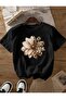 Floral Printed Basic T-Shirt
