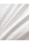 Elicia Double 100% Cotton Striped Satin Duvet Cover Set - Ecru - 4