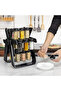 18 Glass Jars with 360° Rotating Kitchen Storage Rack | Countertop Organizer - 2