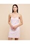 Printed Strappy Nightdress with Scoop Neck