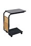 Space-Saving Mobile Side Table with Magazine Holder and Storage Shelf - 4