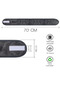 Set of 2 Towel Hair Bands 100% Cotton Adjustable Velcro Makeup and Spa Headband - Anthracite Gray - 7