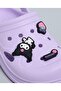 Girls Lilac Kuromi Charm Detail Slingback Clogs - 6