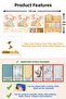 Fairy Tale Themed Cute Elephants Watercolor Reading Time Children's Room Wall Sticker Set - 2
