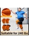 Yangzhou Two Pieces Extra Large, Thick and Warm Knee Compression Sleeves Set. Gold Color (XL) - 2