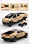 Die Cast Pull and Drop Metal Model Car Tesla Cybertruck with Atv 12 cm