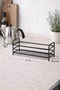Bathroom Kitchen Organizer Modern Black Metal Spice Rack Stand - Countertop Metal Bathroom Organizer - 2