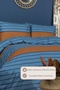 Arden Duvet Cover Set Single Size 100% Cotton Ranforce Fitted Sheet (160X220 cm) - 3