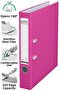 Office Folder Pink Narrow 1 Piece Plastic Narrow Pink Folder with Ring Stainless Steel Clip Office Office Supplies