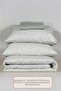 Jasmin Duvet Cover Set Single Size 100% Cotton Ranforce Fitted Sheet (160X220 cm) Green - 6