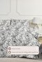 Line Art Duvet Cover Set Double Elastic Sheet (200X220 cm) - 2