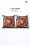 Digital Printed Double-Sided Cotton Throw Pillow Cover – Hidden Zipper, Lined (45×45 cm) Set of 2