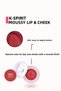 K-Spirit Natural Color-Providing Easy-To-Apply Lip and Cheek Colorant - 004 Jammy Red - 3