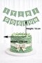 Mildew Green Cardboard Happy Birthday Banner Birthday Decorations Lettering Party Ornament - 2
