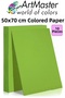 Green Color Cardboard 50X70 cm 10 Pieces 1 Pack Colorful Hard Cardboard 1.0 mm Kindergarten Hobby Activity School