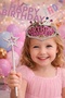 Birthday Princess Crown and Wand Set – Girl's Birthday Accessory