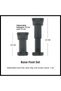 SET PICIOARE PENTRU BASE, 10 cm, Negru - 4