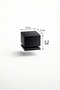 Matte Black Square Furniture Knob – Drawer Cabinet Nightstand Handle – Modern Minimal Design – Pack of 5 - 2
