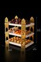 Islamic Tableware Serving Stand - Wood Metal Table Decoration - 3