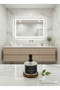 Liquid Soap Dispenser 500 ml Glass Liquid Soap Dispenser with Wooden Stand - 2