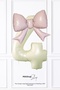Pink Bow Balloon Cream Number Foil Balloon Age Balloon Set