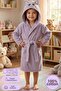 Rabbit-Eared Girls Boys Children's Bathrobe Lupi Lilac - 2