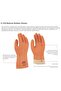Natural Rubber Medical Waste Gloves E-530 Small Size 7-7.5 - 2