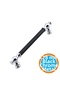 Furniture Drawer Kitchen Cupboard Cabinet Door Handle Handles Handle 128 mm Chrome Black Metal - 6