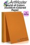 Orange Colored Cardboard 35X50 cm 10 Pieces 1 Pack Colored Hard Cardboard 1.0 mm Kindergarten Hobby Activity Ok
