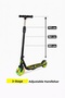 Coolwheels Led Lighted Neon Scooter Ages 5+ |   2-Wheel Children's Scooter with Foot Brake - 2