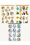 مجموعة ملصقات بتصميم حيوانات لطيفة مكونة من 6 أوراق - دفتر يوميات ومخطط (12×17 سم) - 2