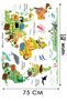 Decorative Educational Colorful World Map, World Atlas Children and Baby Wall Sticker - 6