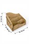Wooden Desktop Organizer 6-Compartment Document Stand - 2